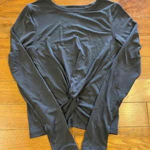 Lululemon graphite grey long sleeve *ribbed
